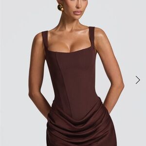 Baby boo plum brown mini dress